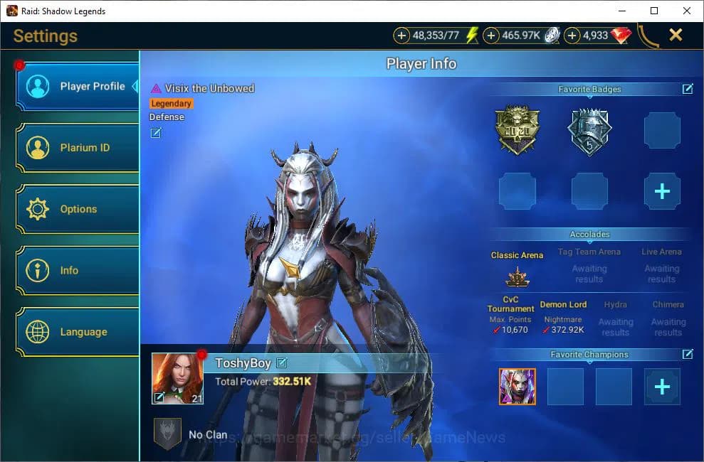 Raid: Shadow Legends Accounts Lv22 362K Power|4,9K Gems|1 Mythical (Toshiro)|17 image 2
