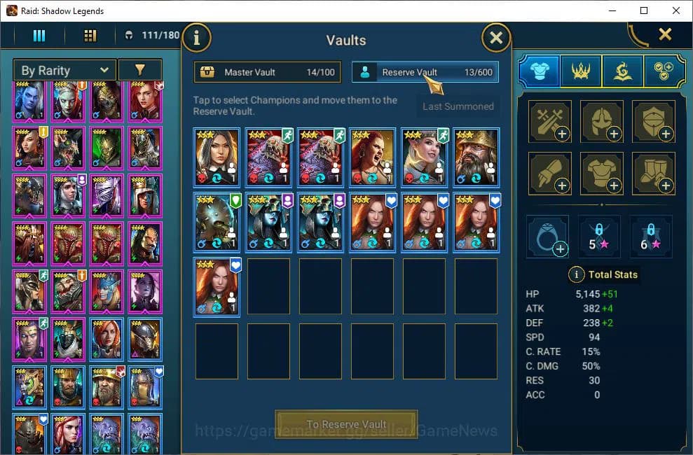 Raid: Shadow Legends Accounts Lv22 362K Power|4,9K Gems|1 Mythical (Toshiro)|17 image 7