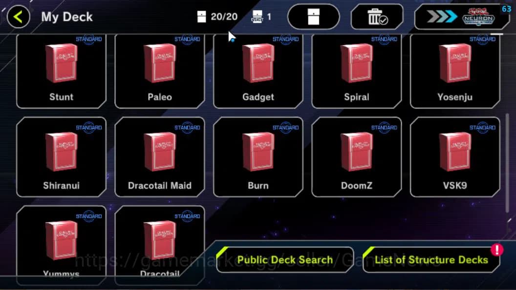 Yu-Gi-Oh! Master Duel Accounts Lv 18 | 20 Deck |RadiantTyphoon, VSK9,Dracotail,Do image 3