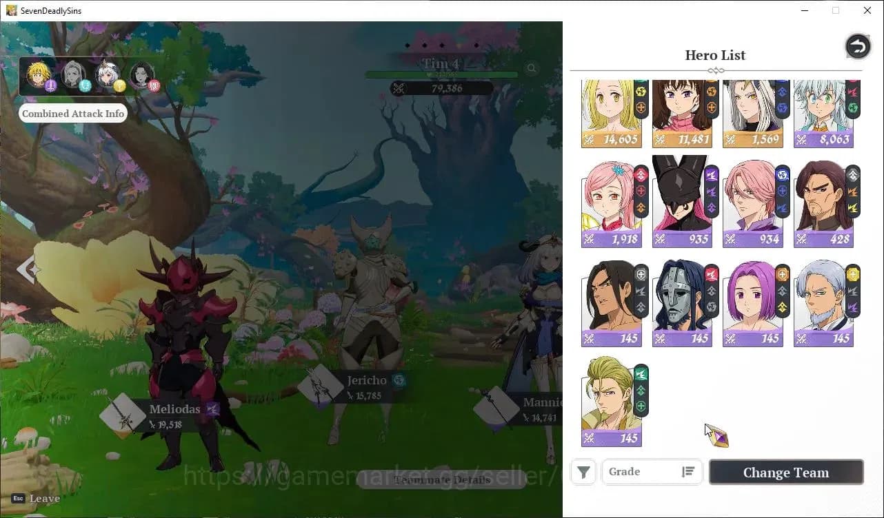 The Seven Deadly Sins: Origin Accounts SEA|Lvl 43|7 SSR|MeliodasP6,MannieP5,DrakeP1,Guila image 2