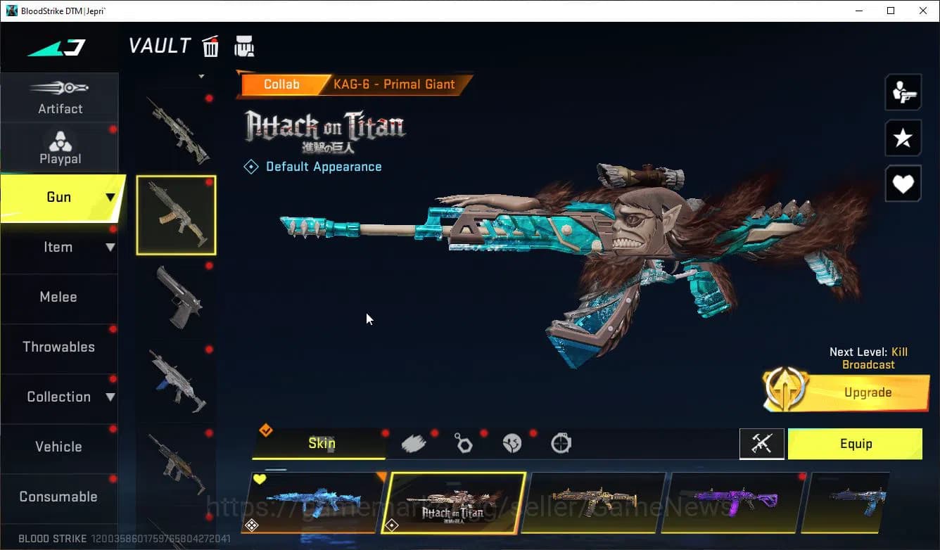 Blood Strike Accounts ASIA|ETERNAL(QBZ95,M82)+3 MELE+Colab 7DS(AK47,M700 image 12