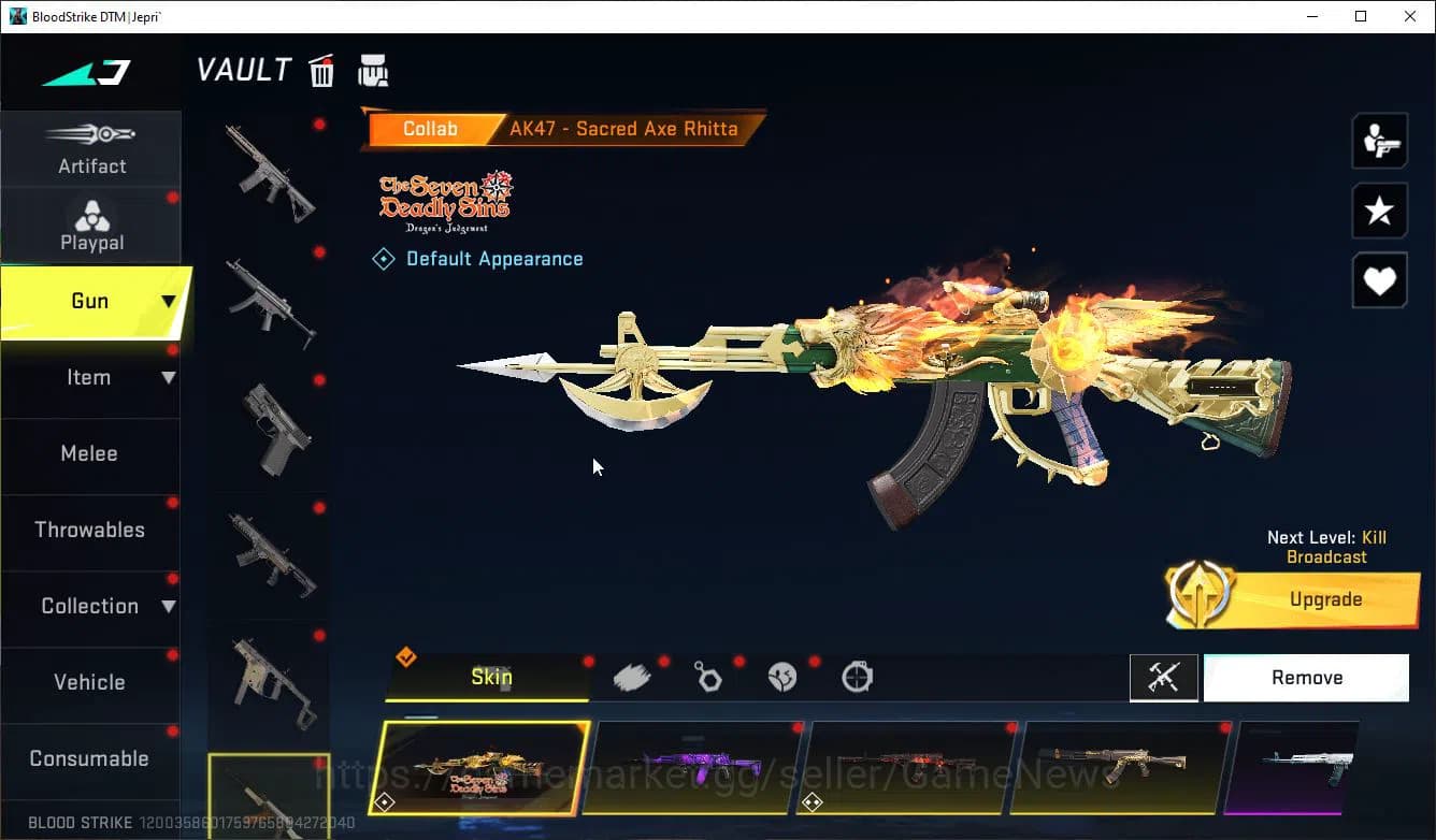 Blood Strike Accounts ASIA|ETERNAL(QBZ95,M82)+3 MELE+Colab 7DS(AK47,M700 image 13