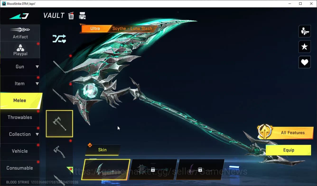 Blood Strike Accounts ASIA|ETERNAL(QBZ95,M82)+3 MELE+Colab 7DS(AK47,M700 image 6