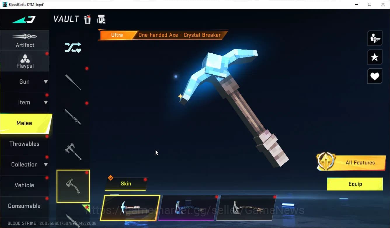 Blood Strike Accounts ASIA|ETERNAL(QBZ95,M82)+3 MELE+Colab 7DS(AK47,M700 image 7