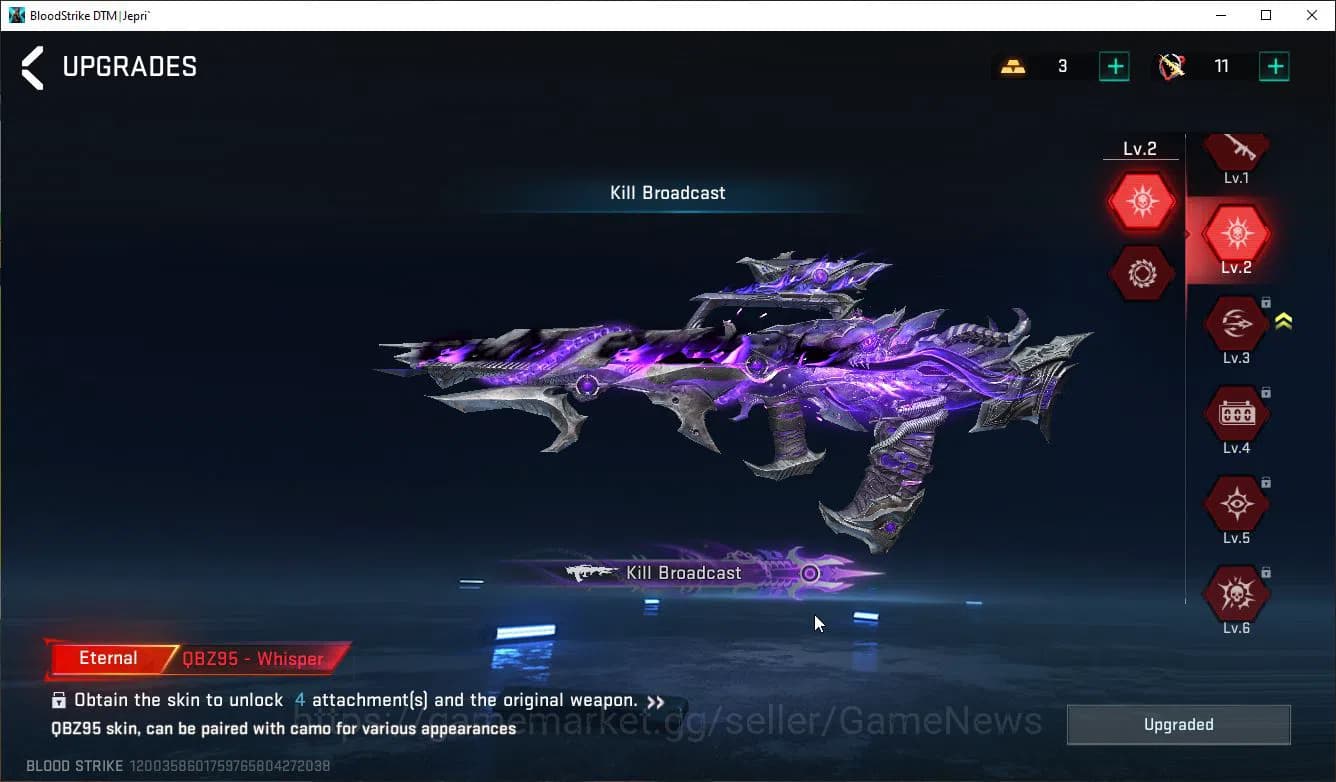 Blood Strike Accounts ASIA|ETERNAL(QBZ95,M82)+3 MELE+Colab 7DS(AK47,M700 image 9