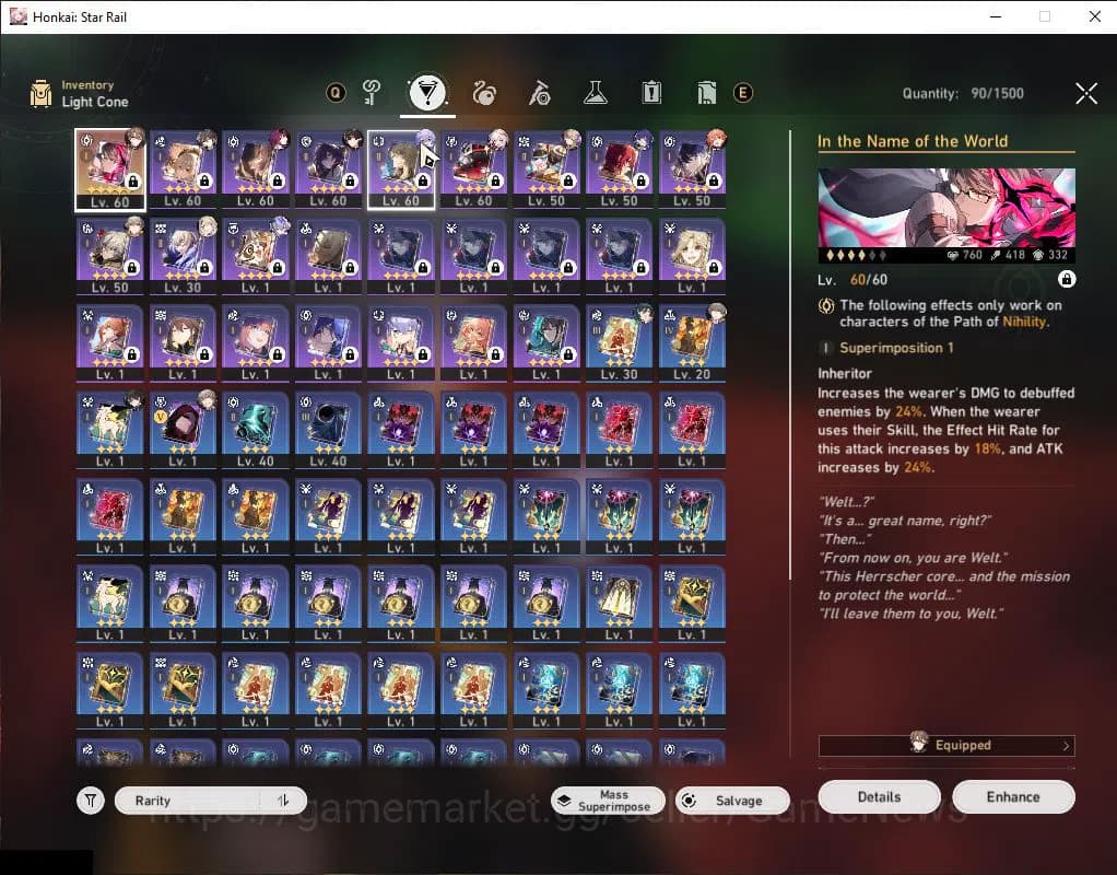 Honkai Star Rail Accounts ASIA|TL 49|1,7K SJ|5 Limited| Sparxie,Kafka,Silver image 9