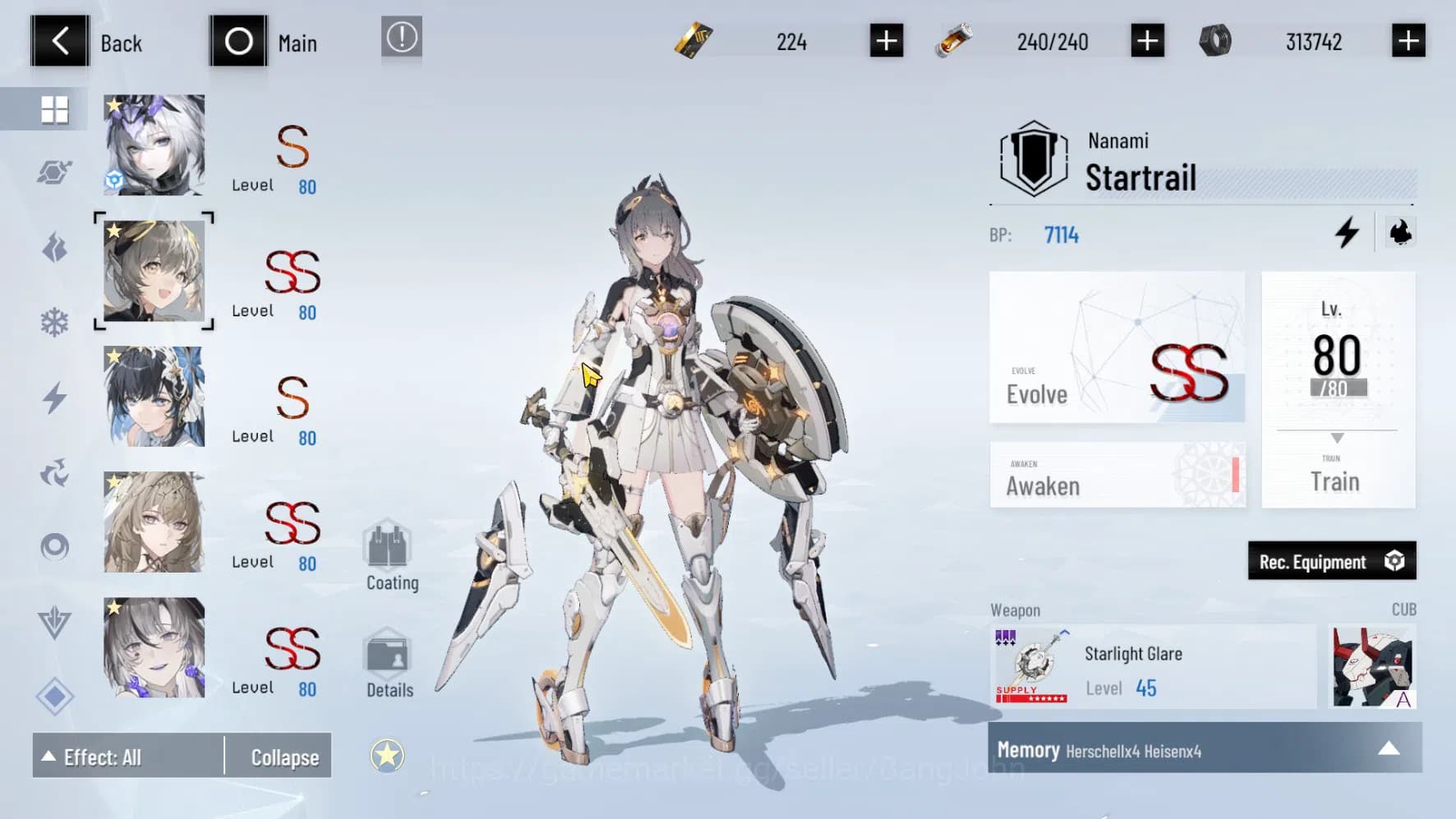 Punishing: Gray Raven Accounts ASIA PACIFIC | LEVEL 89 | Rosetta Sign | Nanami Si image 3