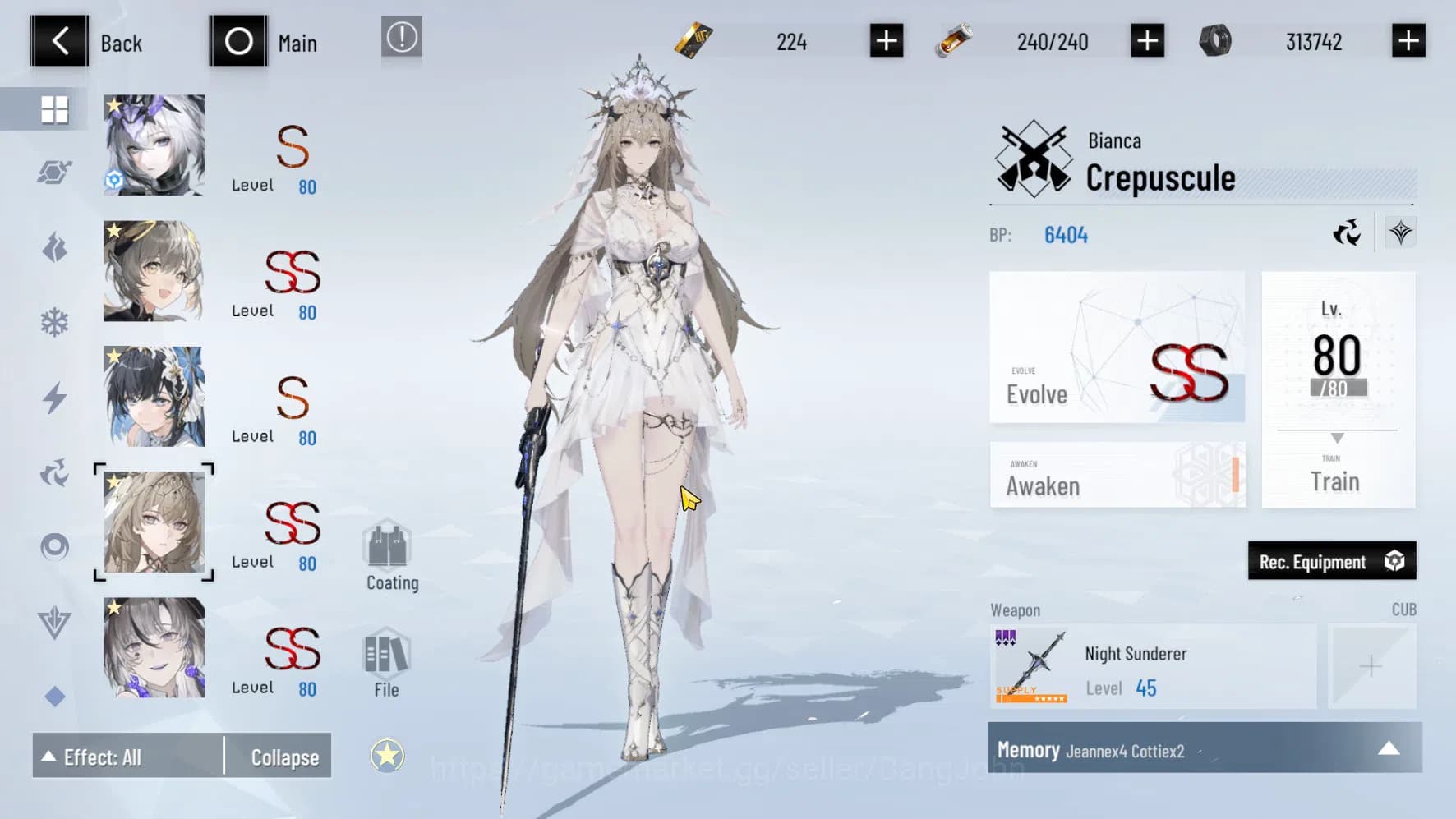 Punishing: Gray Raven Accounts ASIA PACIFIC | LEVEL 89 | Rosetta Sign | Nanami Si image 5