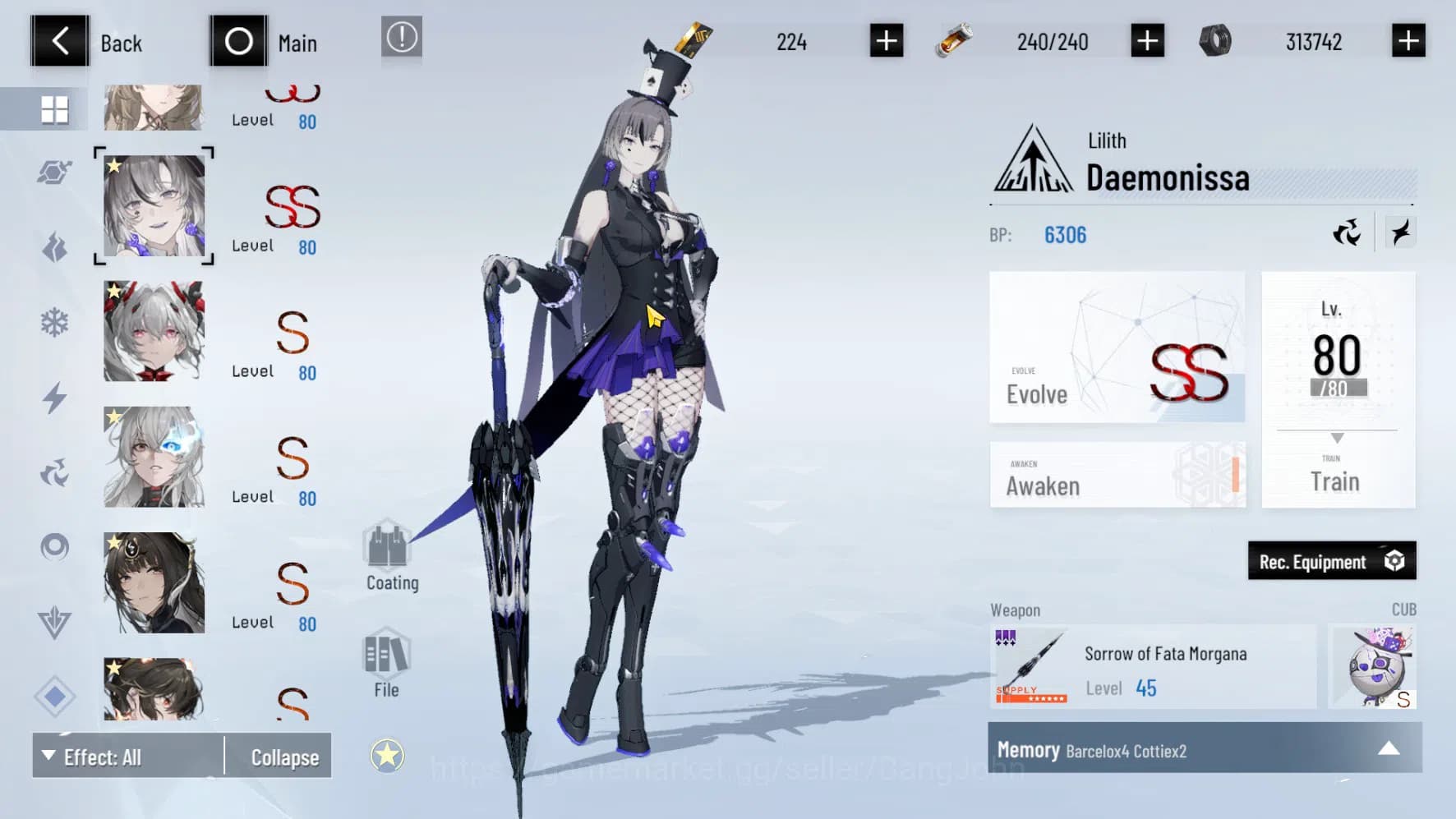 Punishing: Gray Raven Accounts ASIA PACIFIC | LEVEL 89 | Rosetta Sign | Nanami Si image 6