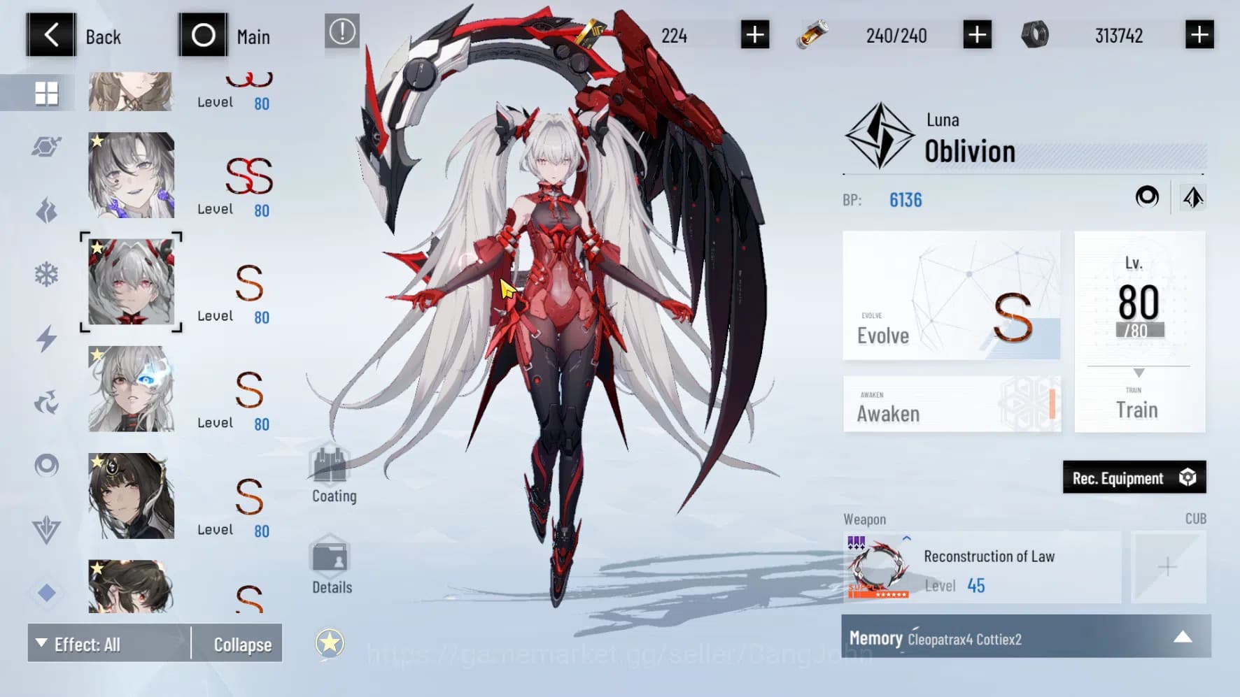 Punishing: Gray Raven Accounts ASIA PACIFIC | LEVEL 89 | Rosetta Sign | Nanami Si image 7