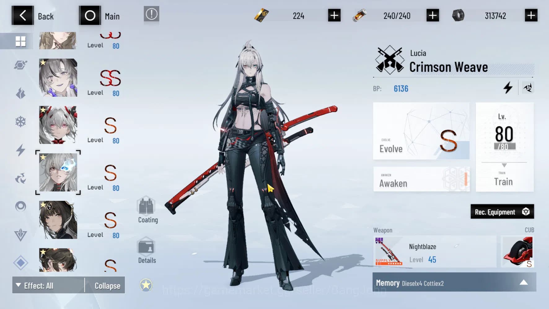 Punishing: Gray Raven Accounts ASIA PACIFIC | LEVEL 89 | Rosetta Sign | Nanami Si image 8