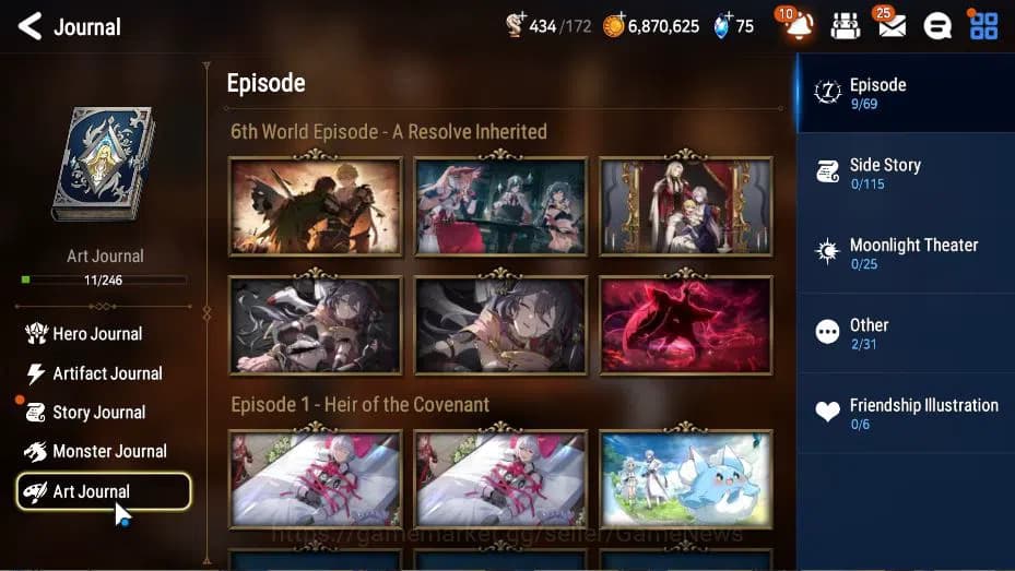 Epic Seven Accounts GLOBAL Unverif|New Era|2 ML(Salome, LW Peira, BW I image 16