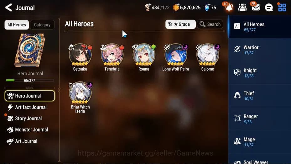 Epic Seven Accounts GLOBAL Unverif|New Era|2 ML(Salome, LW Peira, BW I image 20