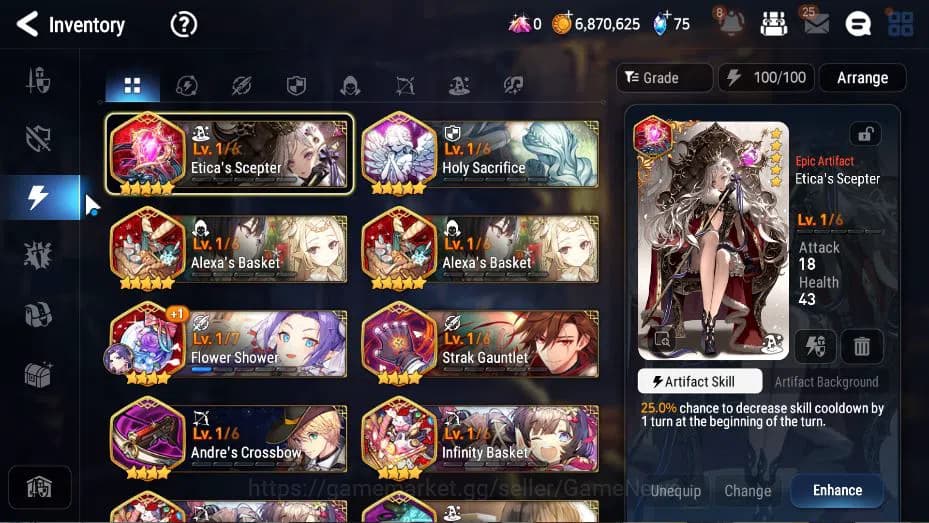 Epic Seven Accounts GLOBAL Unverif|New Era|2 ML(Salome, LW Peira, BW I image 8