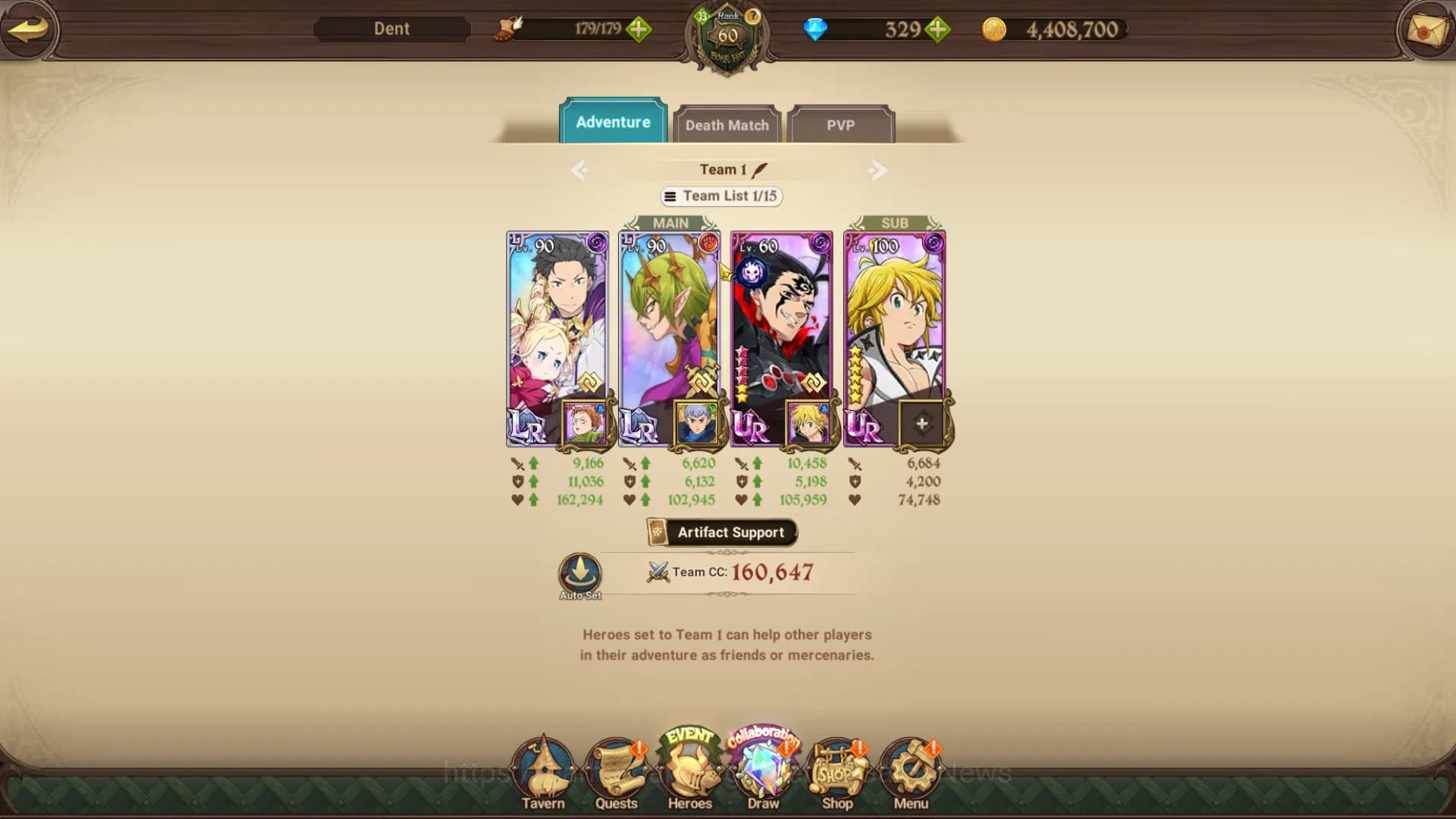 The Seven Deadly Sins: Grand Cross Accounts Global|1,1M CC|Chapter 4|2LR+3UR+Collab|Helbram,Su image 12