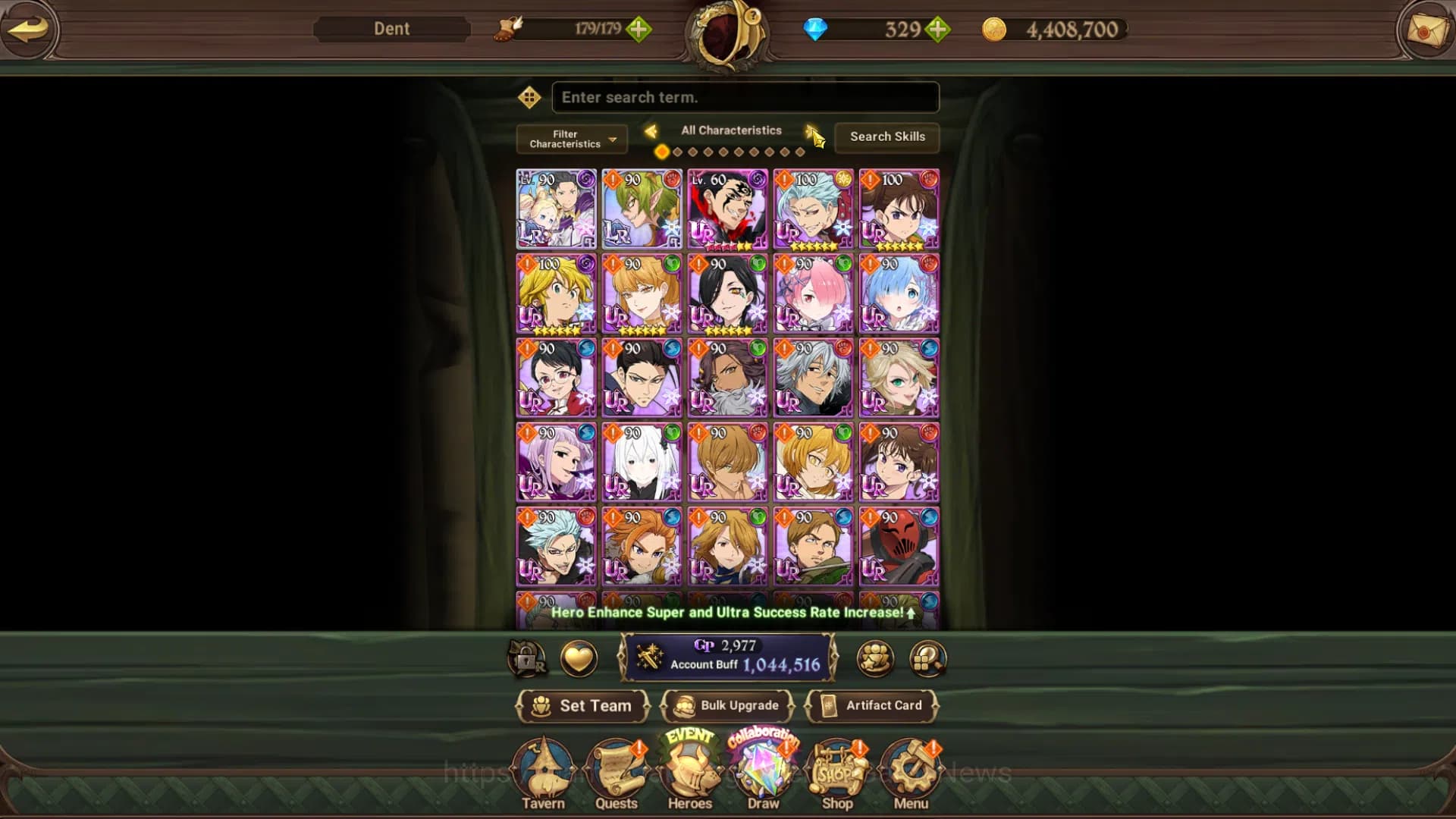 The Seven Deadly Sins: Grand Cross Accounts Global|1,1M CC|Chapter 4|2LR+3UR+Collab|Helbram,Su image 15