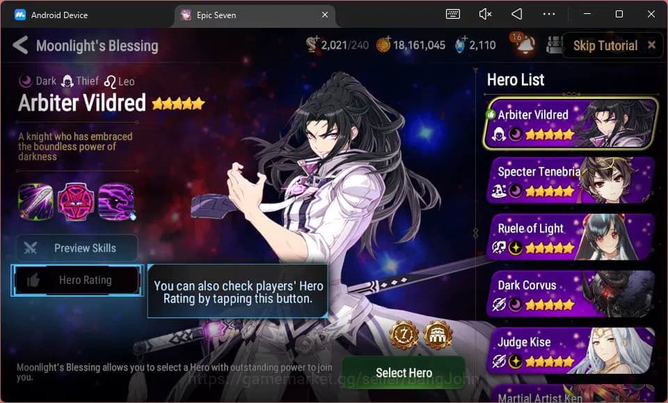 Epic Seven Accounts Global Unverif|5 ML Salome,A Tywin,L Krau,etc|PoH image 12