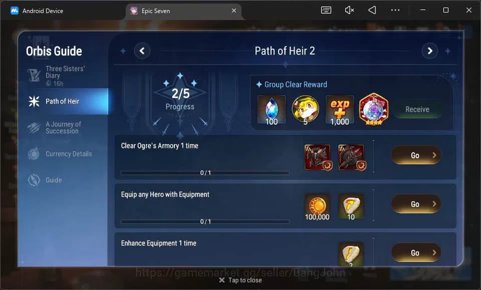 Epic Seven Accounts Global Unverif|5 ML Salome,A Tywin,L Krau,etc|PoH image 13