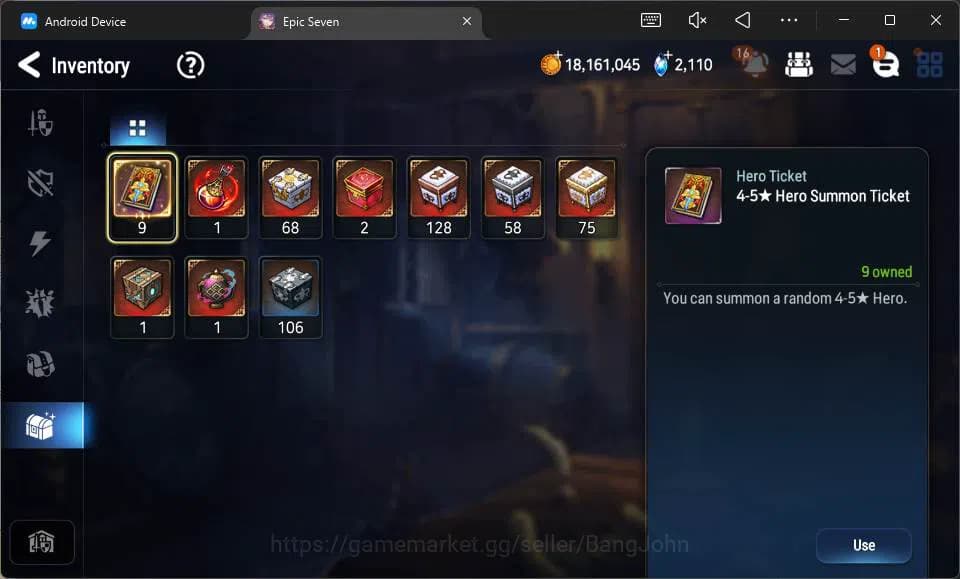 Epic Seven Accounts Global Unverif|5 ML Salome,A Tywin,L Krau,etc|PoH image 3