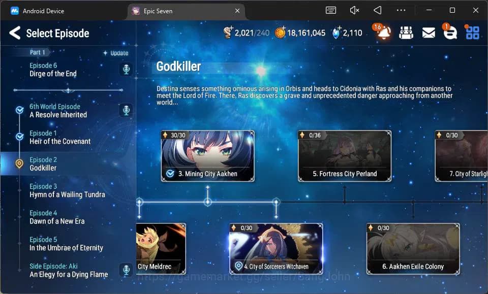 Epic Seven Accounts Global Unverif|5 ML Salome,A Tywin,L Krau,etc|PoH image 8