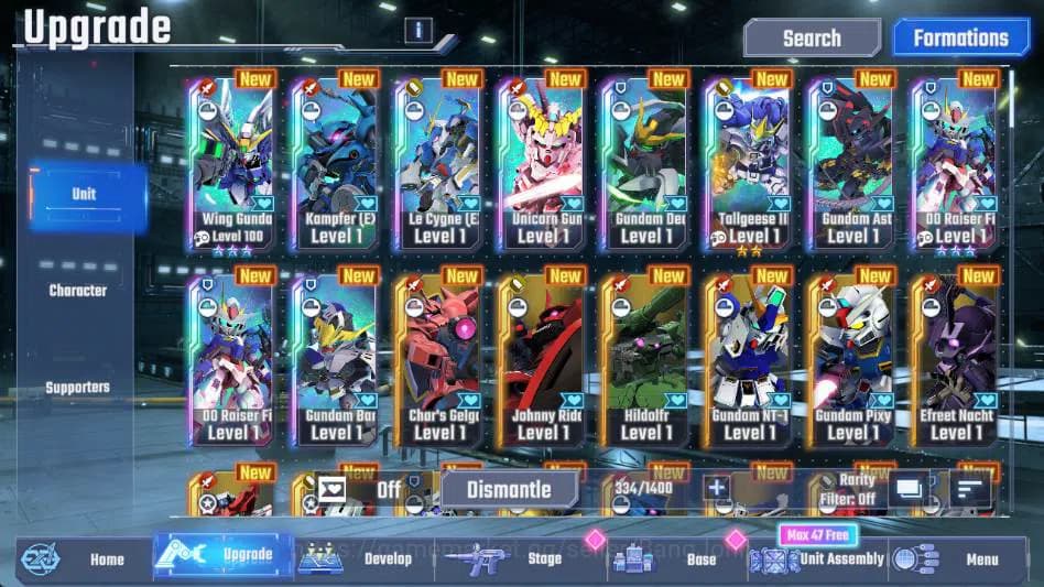 SD Gundam G Generation ETERNAL Accounts Global Rank 1 | 6k Diamond, 10 UR Gundam, Wing Gun image 7