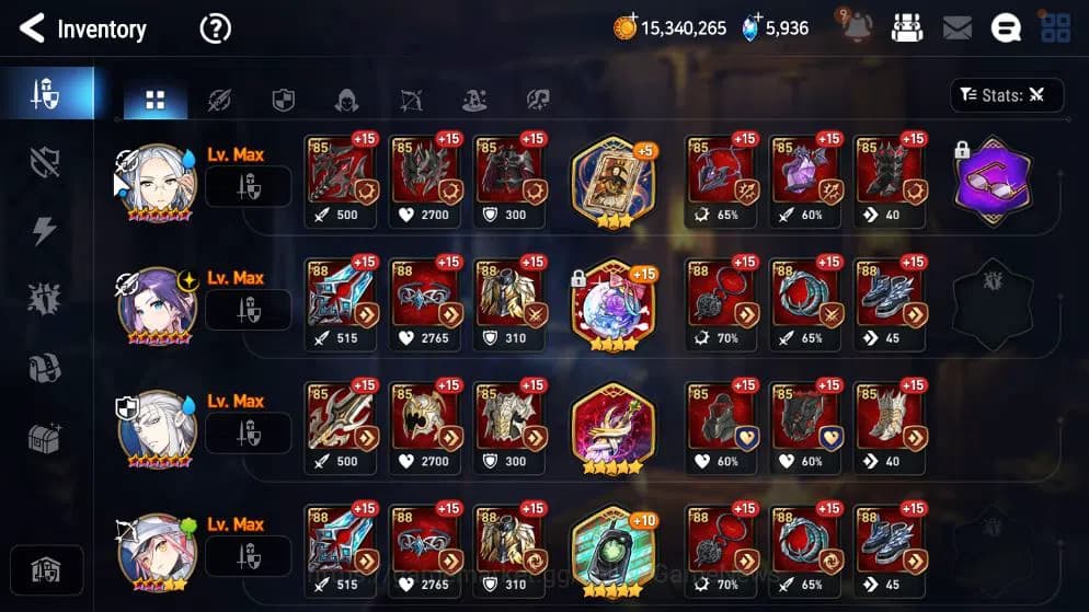 Epic Seven Accounts GLOBAL UNVERIF|New Era|6 ML(LW Peira,US Choux,DB S image 12