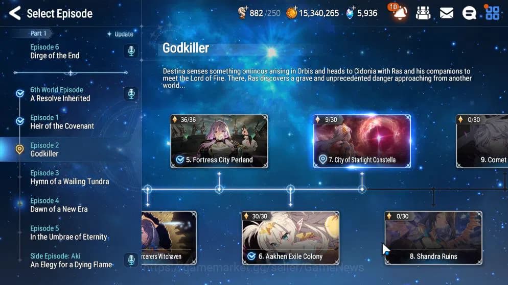 Epic Seven Accounts GLOBAL UNVERIF|New Era|6 ML(LW Peira,US Choux,DB S image 16