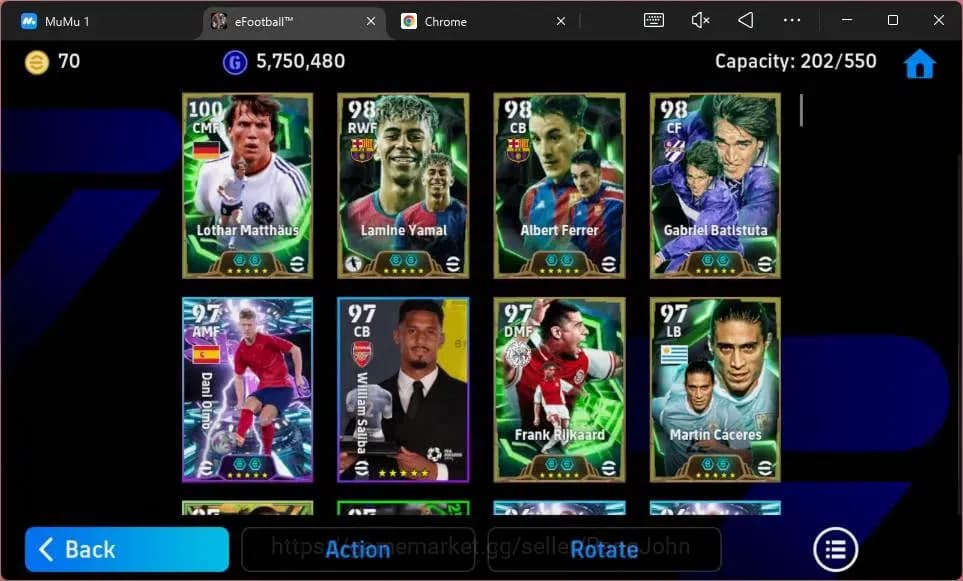 eFootball Accounts ANDROID|PW 3184|Epc Lothar Matthaus|Epc Gabriel Ba image 6