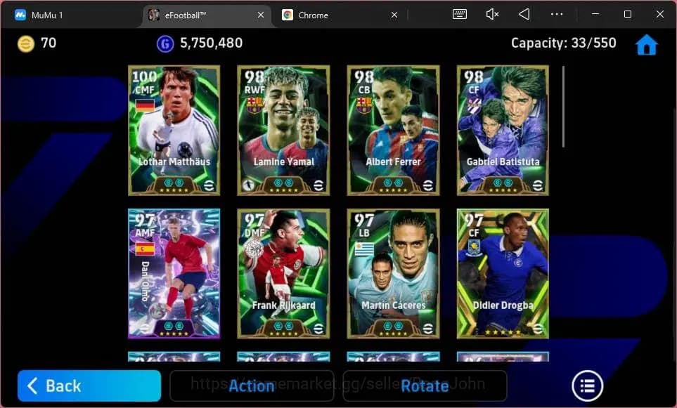 eFootball Accounts ANDROID|PW 3184|Epc Lothar Matthaus|Epc Gabriel Ba image 9