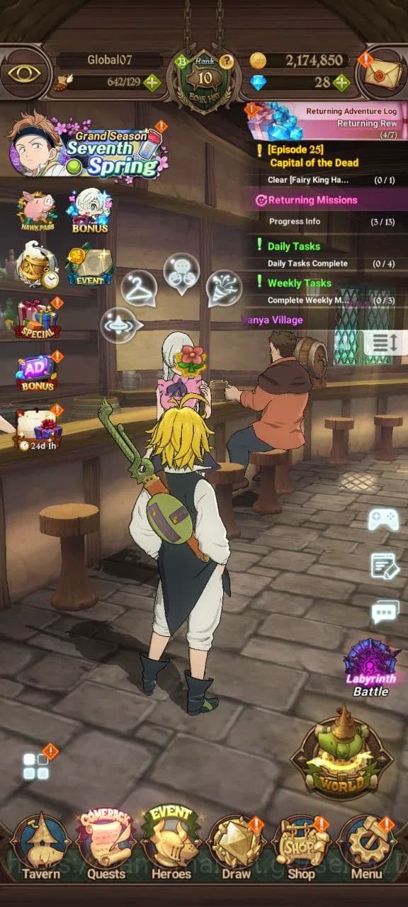 The Seven Deadly Sins: Grand Cross Accounts Global | 1M CC | 7 UR, Tristan 2/6, Salos, ODK, Ki image 1
