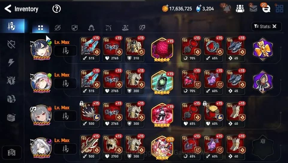 Epic Seven Accounts GLOBAL Unverif|New Era|10 ML(LOT Scales,Zio,CLilia image 18