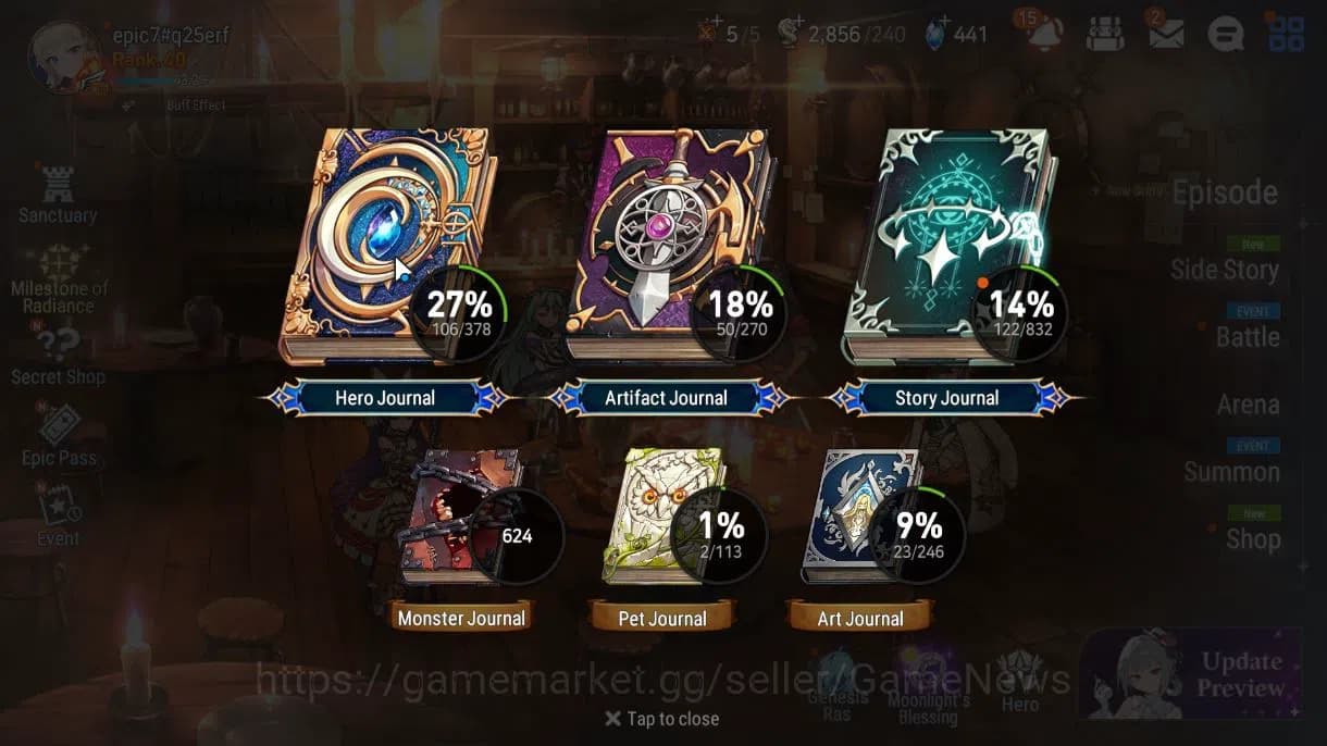 Epic Seven Accounts GLOBAL UNVERIF|NewEra|5 ML(LOTScales,ARavi,Straze, image 3