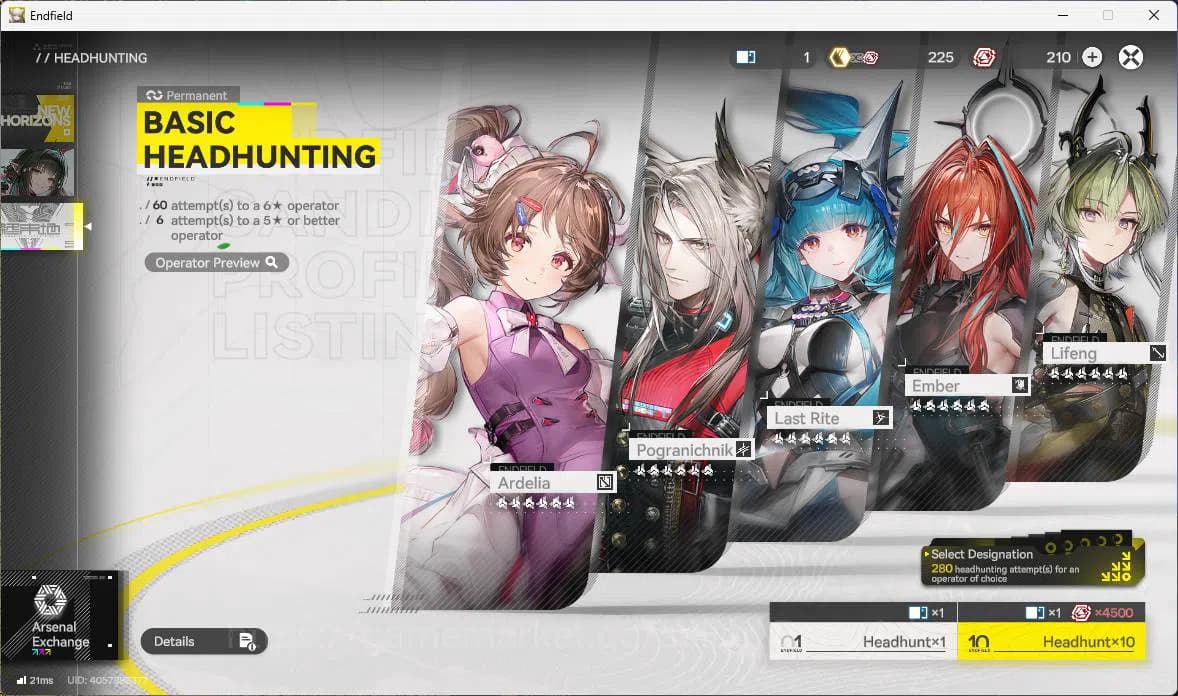 Arknights: Endfield Accounts ASIA|Fresh Starter| 1 limit+Standard| Tangtang, Ar image 4