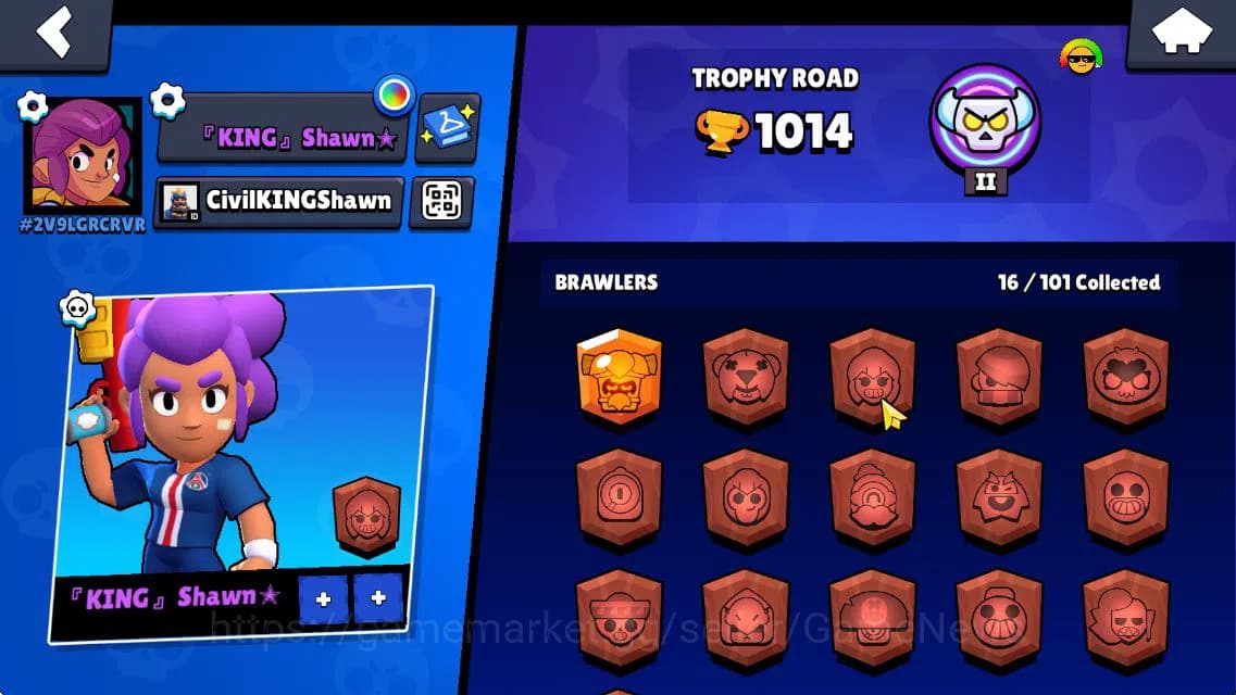 Brawl Stars Accounts 1014 Trophy|6K Bling|16 Brawlers 3 MAX Lvl 1 Myth: image 2