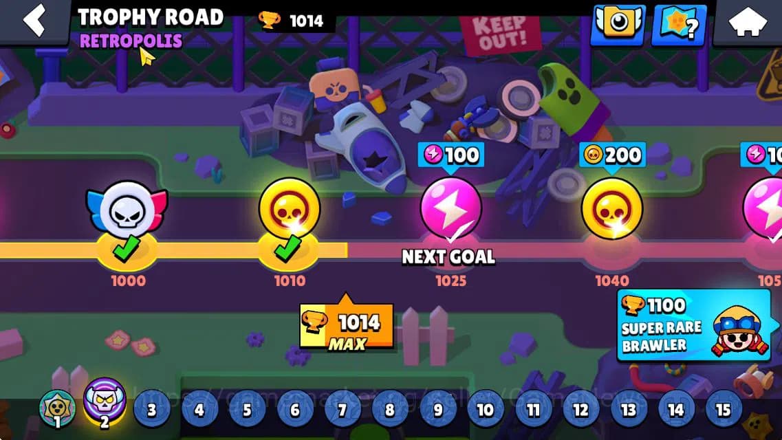 Brawl Stars Accounts 1014 Trophy|6K Bling|16 Brawlers 3 MAX Lvl 1 Myth: image 4