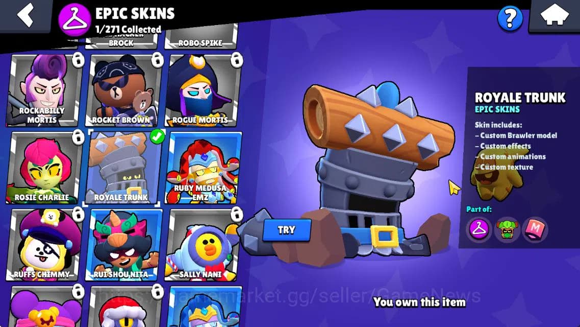 Brawl Stars Accounts 1014 Trophy|6K Bling|16 Brawlers 3 MAX Lvl 1 Myth: image 8