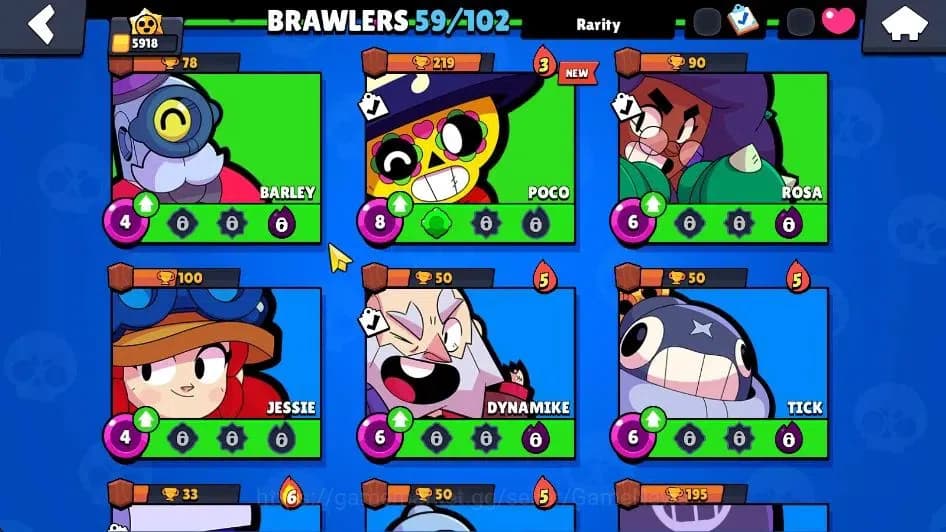 Brawl Stars Accounts 5918 Trophy|6,7K Bling|59 Brawler 3 Max[Colete,Jan image 10