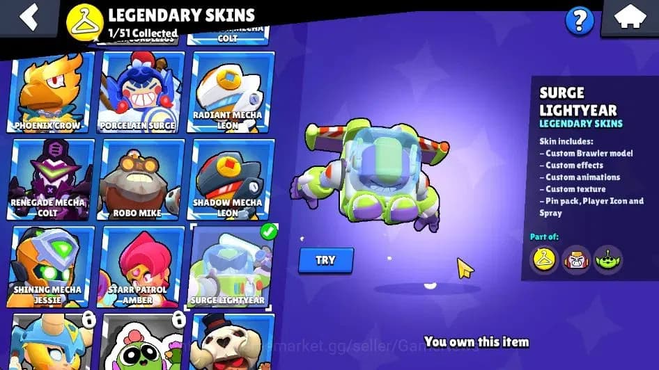Brawl Stars Accounts 5918 Trophy|6,7K Bling|59 Brawler 3 Max[Colete,Jan image 19