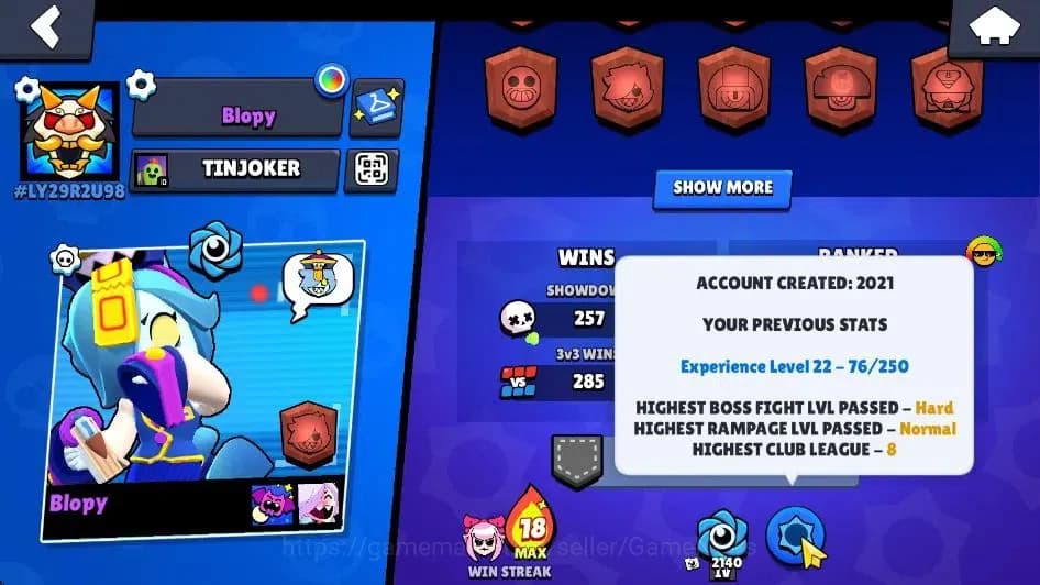 Brawl Stars Accounts 5918 Trophy|6,7K Bling|59 Brawler 3 Max[Colete,Jan image 4