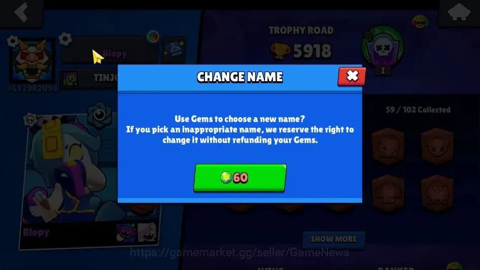 Brawl Stars Accounts 5918 Trophy|6,7K Bling|59 Brawler 3 Max[Colete,Jan image 5