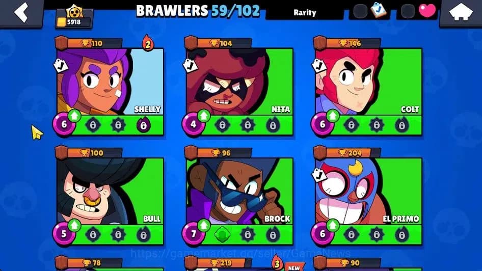 Brawl Stars Accounts 5918 Trophy|6,7K Bling|59 Brawler 3 Max[Colete,Jan image 9