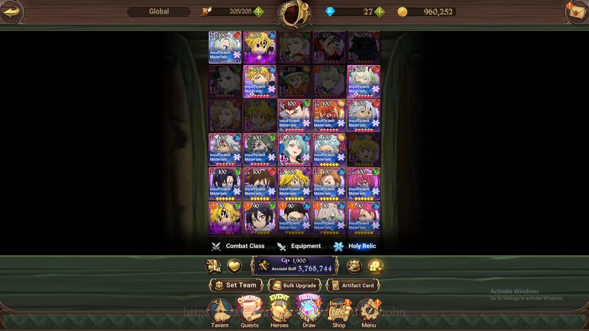 The Seven Deadly Sins: Grand Cross Accounts Global|3,7M CC|1 LR+5 UR|ODK4/6,DKM4/6,Sabunak3/6, image 11