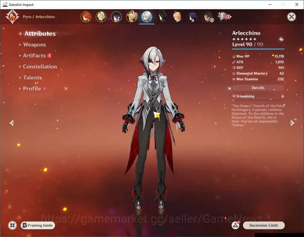 Genshin Impact Accounts ASIA|AR 55|3 Limited+1(*5Weapon)|Mavuika,Arlecchin image 4