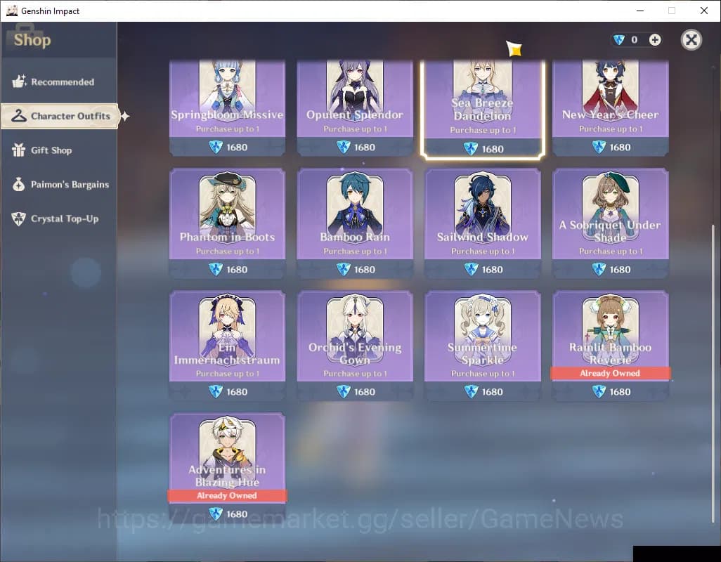 Genshin Impact Accounts ASIA|AR 58|8 Limited +6(*5Wep)|Prime Team Skirk|(F image 4