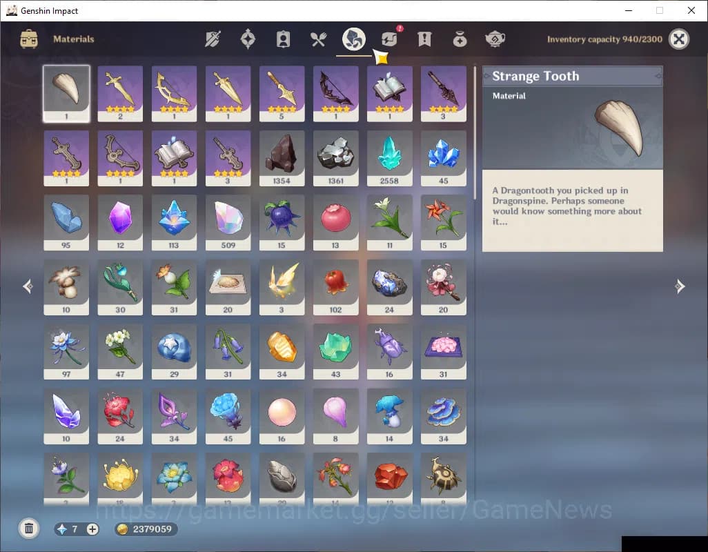 Genshin Impact Accounts ASIA|AR 58|8 Limited +6(*5Wep)|Prime Team Skirk|(F image 8