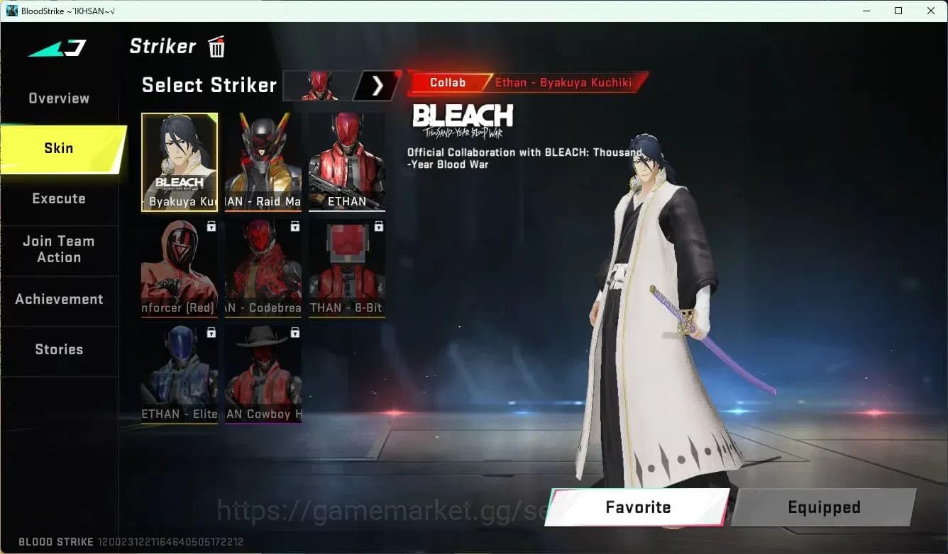 Blood Strike Accounts ASIA| TR Manjiro Sano, BLEACH Byakuya & Ethan Stri image 4