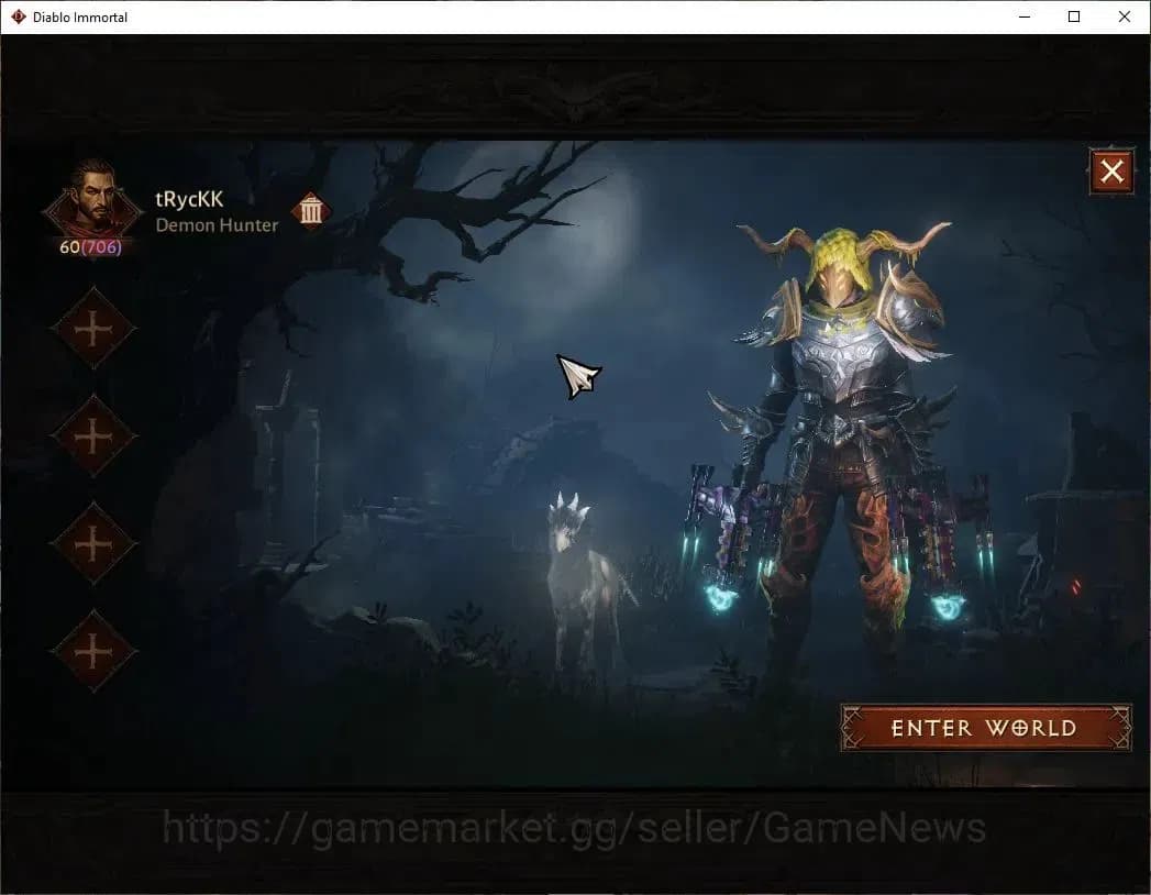 Diablo Immortal Accounts SEA - Verathiel|CS ON|Lv60(706)|Demon Hunter|CR 41 image 1