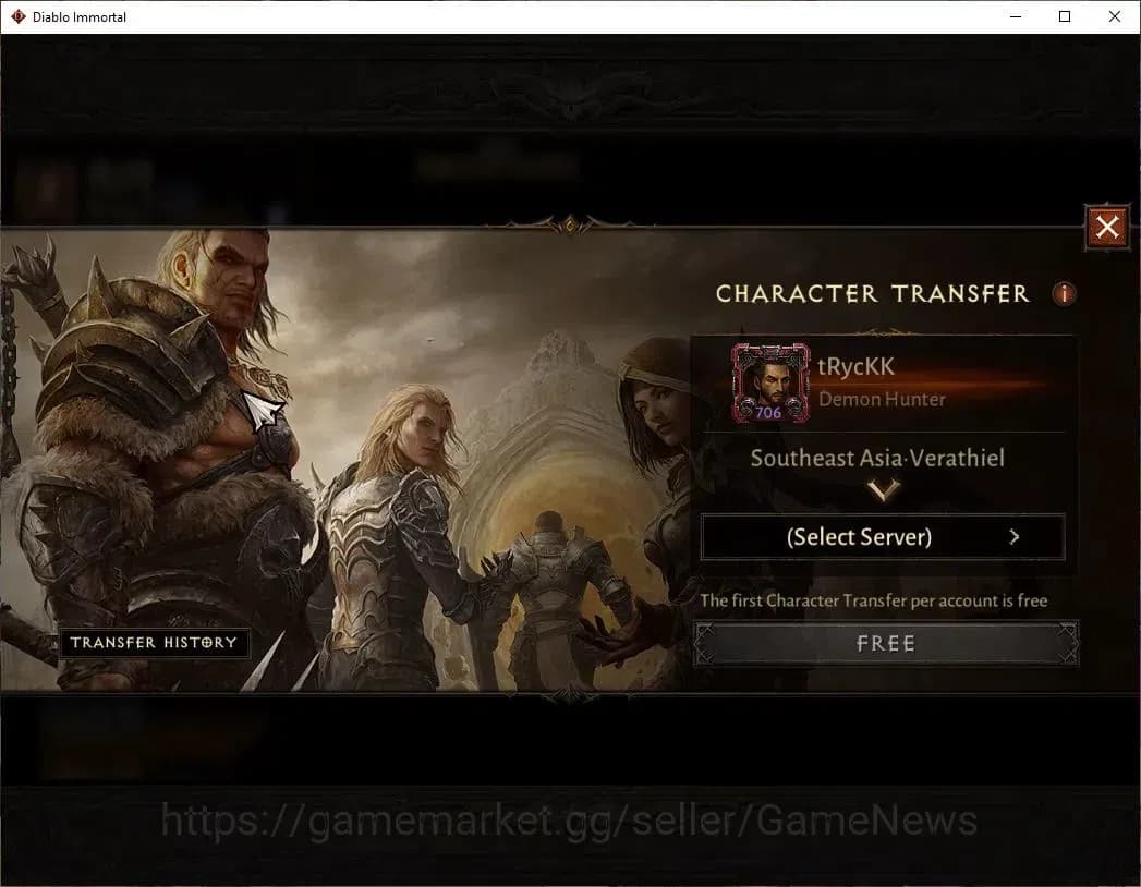 Diablo Immortal Accounts SEA - Verathiel|CS ON|Lv60(706)|Demon Hunter|CR 41 image 2