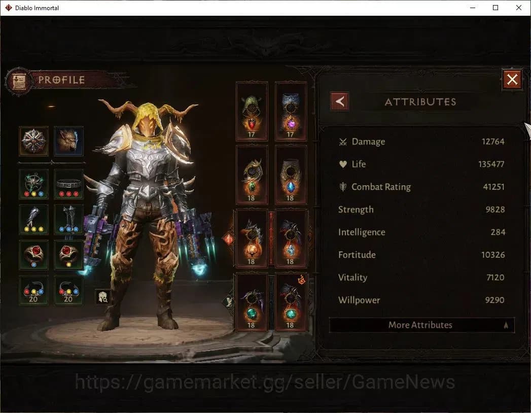 Diablo Immortal Accounts SEA - Verathiel|CS ON|Lv60(706)|Demon Hunter|CR 41 image 3