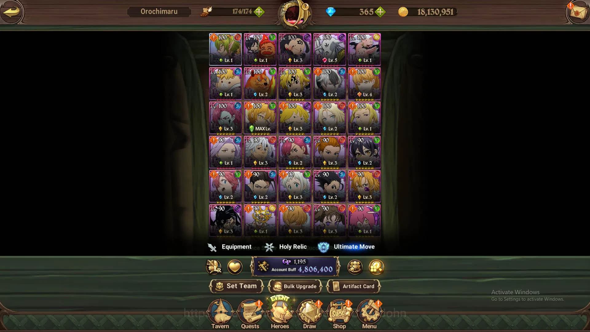 The Seven Deadly Sins: Grand Cross Accounts ASIA|4.8m CC|DM 365|1LR Helbram|3 Collab|UR Mernor image 10